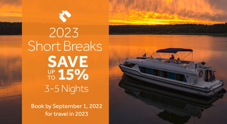 Save up to 15% on 2023 Short Breaks 