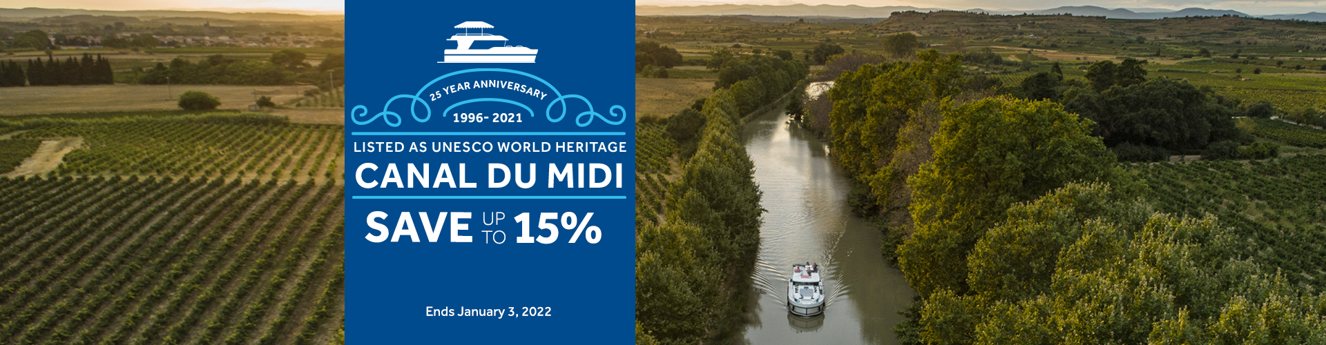 Canal du Midi 25th Anniversary
